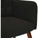 vidaXL Stolica za opuštanje crna baršunasta | shoptok.hr