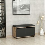 Kalune Design Drago - Walnut, Black WalnutBlack Shoe Cabinet | ePonuda.com