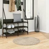 vidaXL Tepih ISTAN s visokim vlaknima sjajni izgled bež Ø 80 cm | shoptok.hr