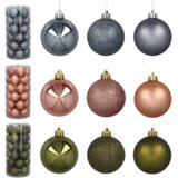 Molarem Home Set od 30 kuglica za božićno drvce – 6 cm, maslinasto zelena | shoptok.hr