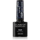 Claresa UV/LED Top Glitter No Wipe gel nadlak za nohte bleščeč odtenek Glitter Blue 5 g | Shoptok.si