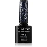 Claresa UV/LED Top Glitter No Wipe gel nadlak za nohte bleščeč odtenek Glitter Blue 5 g