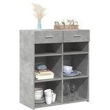  Komoda siva boja betona 80 x 42,5 x 93 cm od konstruiranog drva | shoptok.hr