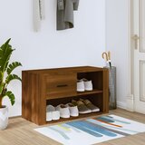 vidaXL Omarica za čevlje rjav hrast 80x35x45 cm inženirski les Cene