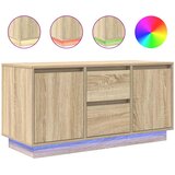 TV ormarić s LED svjetlima boja hrasta sonome 100x41x50 cm | shoptok.hr