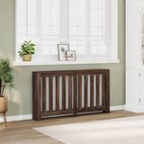 vidaXL Pokrov za radiator rjav hrast 149x20x82 cm inženirski les Cene