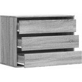 vidaXL Kotni predalnik siva sonoma 80x41x58 cm inženirski les | Shoptok.si