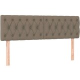  Box spring s madracem LED smeđesivi 140x190 cm tkanina | shoptok.hr