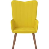 vidaXL Stol za sproščanje gorčično rumen žamet | Shoptok.si