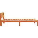  Krevetna konstrukcija S LED lampica s uzglavljem Voštano smeđa 75 x 190 cm | shoptok.hr