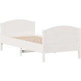 vidaXL Okvir kreveta bez madraca bijeli 90 x 190 cm masivna borovina | shoptok.hr