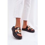Boto Women's Platform Sandals With Gold Detail Black Ularinea | Shoptok.si