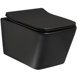 Kerra wc školjka, viseča tinos, črna, pol mat, rimless, z desko soft close Cene