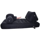 You2Toys Velvet Luxury - seks postelja z vgrajenim seks strojem (črna) Cene