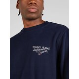 Tommy Jeans Sweater majica 'ESSENTIAL' mornarsko plava / bijela | shoptok.hr