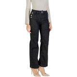 Liu Jo Kavbojke bootcut B.UP FLARE BUTTON H.W. UF5090 D0264 Črna | Shoptok.si