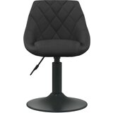 vidaXL Vrtljivi jedilni stoli 6 kosov crn zamet | Shoptok.si