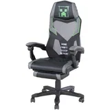GAMING STOL umetna masa, tekstil siva