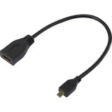 SpeaKa Professional hdmi adapter [1x hdmi utikač d micro 1x hdmi utikač ženski] 0.20 m, crna, pozlaćeni utični kontakti Cijene