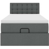  Otomanski okvir kreveta s madraca tamnosivi 100x200cm tkanine | Eponuda.com