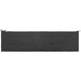  Jastuk za vrtnu klupu antracit 200 x 50 x 3 cm tkanina Oxford | shoptok.hr