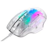 Havit USB miš MS1011SE transparent bela | ePonuda.com