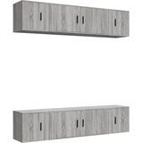  6-dijelni set TV ormarića sivog sonome konstruirano drvo | shoptok.hr