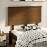 vidaXL posteljno vzglavje medeno rjavo 124x6x82,5 cm trdna borovina Cene