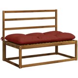  Jastučić za klupu VIANEN 100% poliester Crvena 110 x 60 x 12 cm Slike