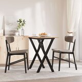 vidaXL Blagovaonski stol X-oblika 80x50x75 cm od borovine i željeza | shoptok.hr