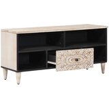 TV ormar s ladicama Bijelo 100 x 33,5 x 46 cm Čvrsto drvo manga | shoptok.hr