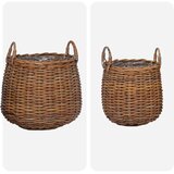  Košara za rože s shranjevanjem 2 pcs Rjava Ratan Lacak, (5000285953) | Shoptok.si