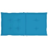  Jastuci za vrtne stolice 6 kom plavi 100 x 50 x 3 cm od tkanine | shoptok.hr