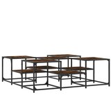 Stolić za kavu boja hrasta 121x121x40 cm od konstruiranog drva | shoptok.hr
