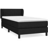 Box spring krevet s madracem crni 80 x 200 cm od tkanine | shoptok.hr
