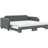  Dnevni krevet na razvlačenje tamnosivi 80 x 200 cm od tkanine | shoptok.hr