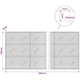  Gabion s žicom debljine 3 5 mm i mrežom 5x5 cm 1000x10x150 cm - 10 cm 150 cm 1000 cm | shoptok.hr
