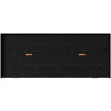  S uzglavljem s ladicama Crni hrast 75 x 190 cm Konstruirano drvo | shoptok.hr