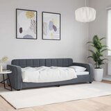 vidaXL Raztegljiva postelja temno siva 80x200 cm žamet | Shoptok.si