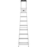 Hailo Aluminijasta dvokraka lestev s stopnicami StandardLine L60, nosilnost 150 kg, 8 stopnic | Shoptok.si