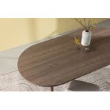 Venture Home Andy ovalni blagovaonski stol 180 &amp;times; 90 cm, prirodna boja drva Slike