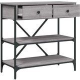  Konzolni stol siva boja hrasta 75x34 5x75 cm konstruirano drvo | shoptok.hr