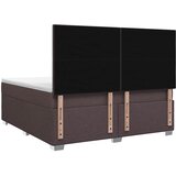  Boxspring krevet s madracem Tamno smeđa 160 x 200 cm Tkanina | shoptok.hr