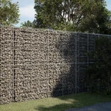 vidaXL Gabionska košara s poklopcem 250x100x200 cm pocinčano željezo