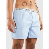 Blue Plaid Loose Boksarice light / pastel blue