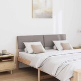 vidaXL Tapecirano vzglavje Taupe 140 cm Masivno borovo les | Shoptok.si