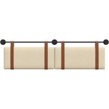  Držeće uzglavlje Zidne Krema 190 x 55 x 5 cm Antikni PU | shoptok.hr