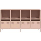 vidaXL Komoda roza 135x39x73,5 cm hladno valjano jeklo | Shoptok.si