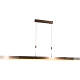 QAZQA Verstelbare hanglamp donker brons 150 cm incl. LED dimbaar - Lamba Cene