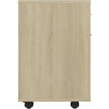 vidaXL Ormarić s kotačima boja hrasta sonome 45x38x54 cm od iverice | shoptok.hr